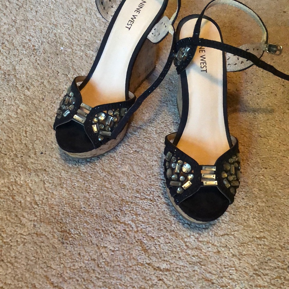 Nine West open toe heels!